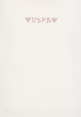 Kız Çocuk Krem Bisiklet Yaka Sweatshirt - 50317960024