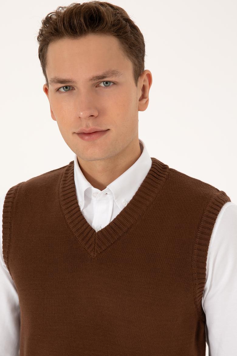 Erkek Kahverengi Süveter - 50318158018