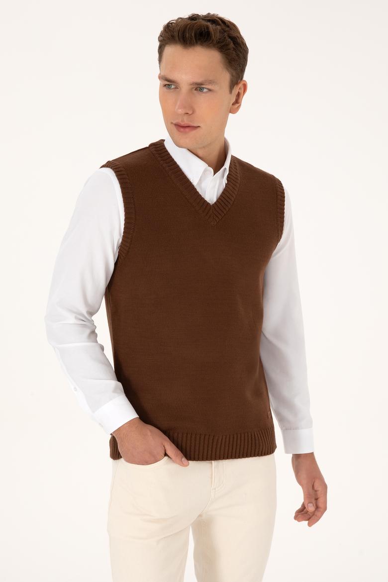Erkek Kahverengi Süveter - 50318158018