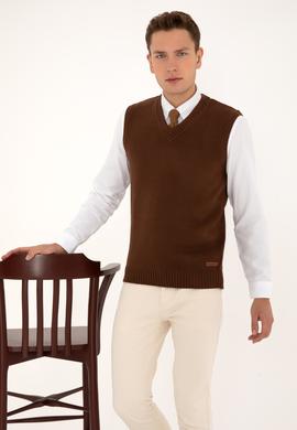 Erkek Kahverengi Süveter - 50318158018