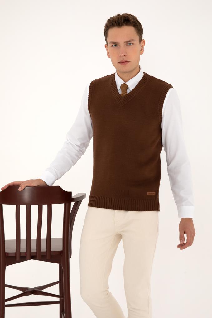 Erkek Kahverengi Süveter