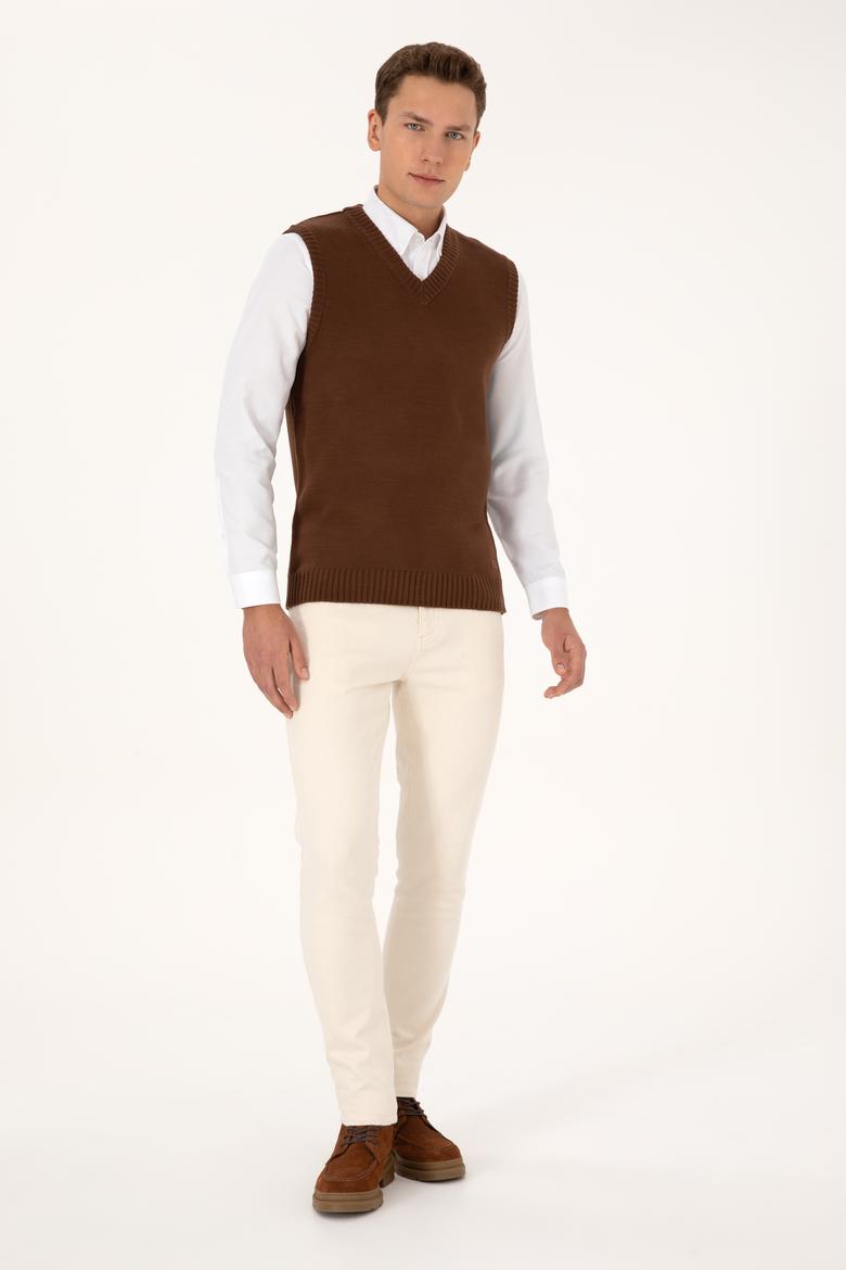 Erkek Kahverengi Süveter - 50318158018