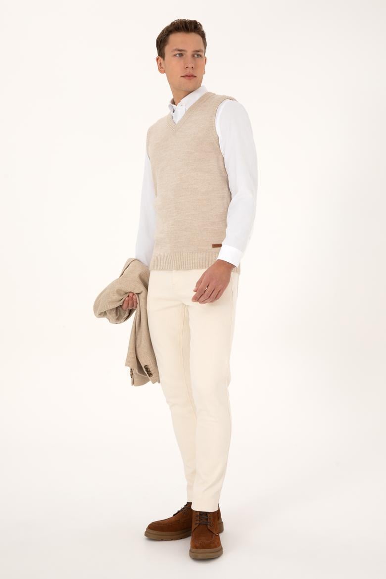 Erkek Koyu Bej Süveter - 50318158007