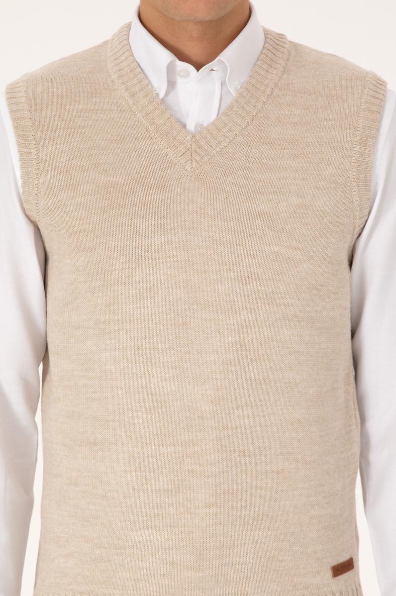 Erkek Koyu Bej Süveter