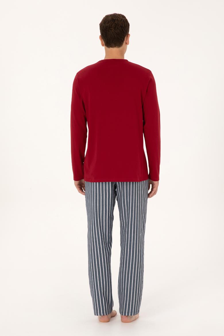 Erkek Bordo Pijama Takımı - 50318612004