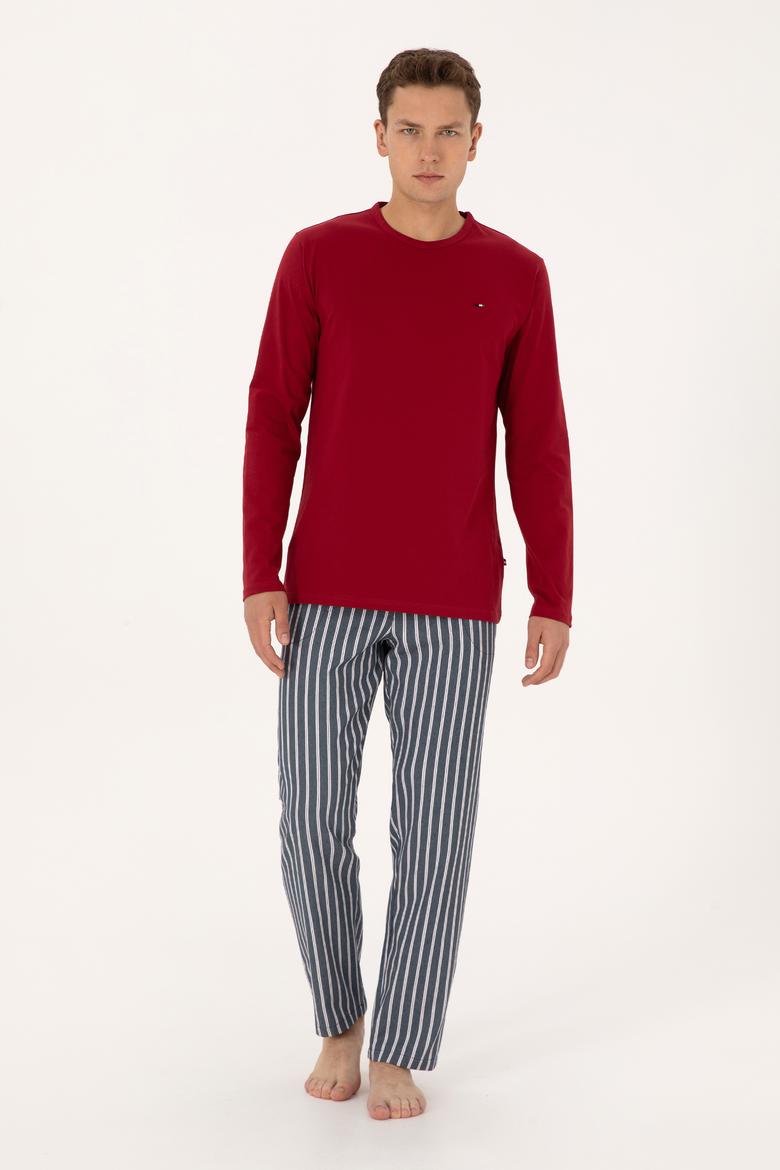 Erkek Bordo Pijama Takımı - 50318612004