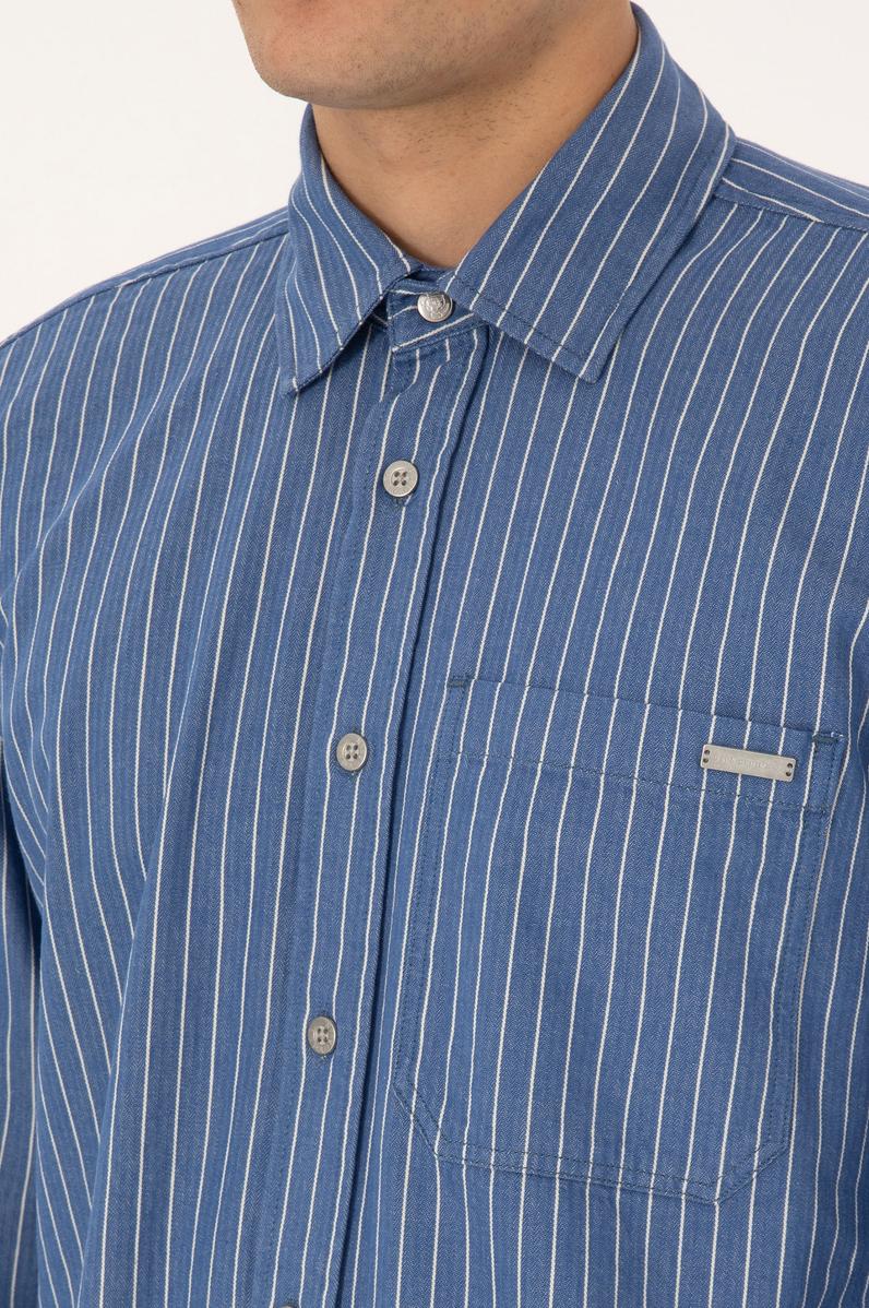 Erkek Açık Mavi Jean Gömlek