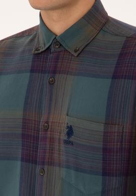 Erkek Koyu Yeşil Uzun Kollu Gömlek - 50308217018