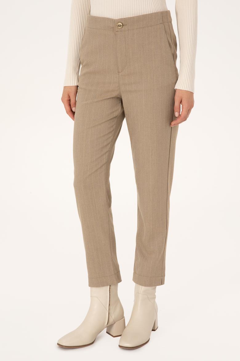 Kadın Camel Kanvas Pantolon - 50309281012