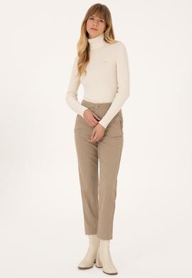 Kadın Camel Kanvas Pantolon - 50309281012