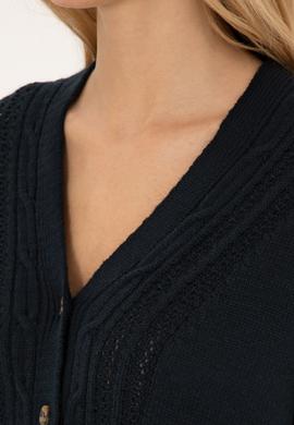 Kadın Lacivert Triko Hırka - 50309657024