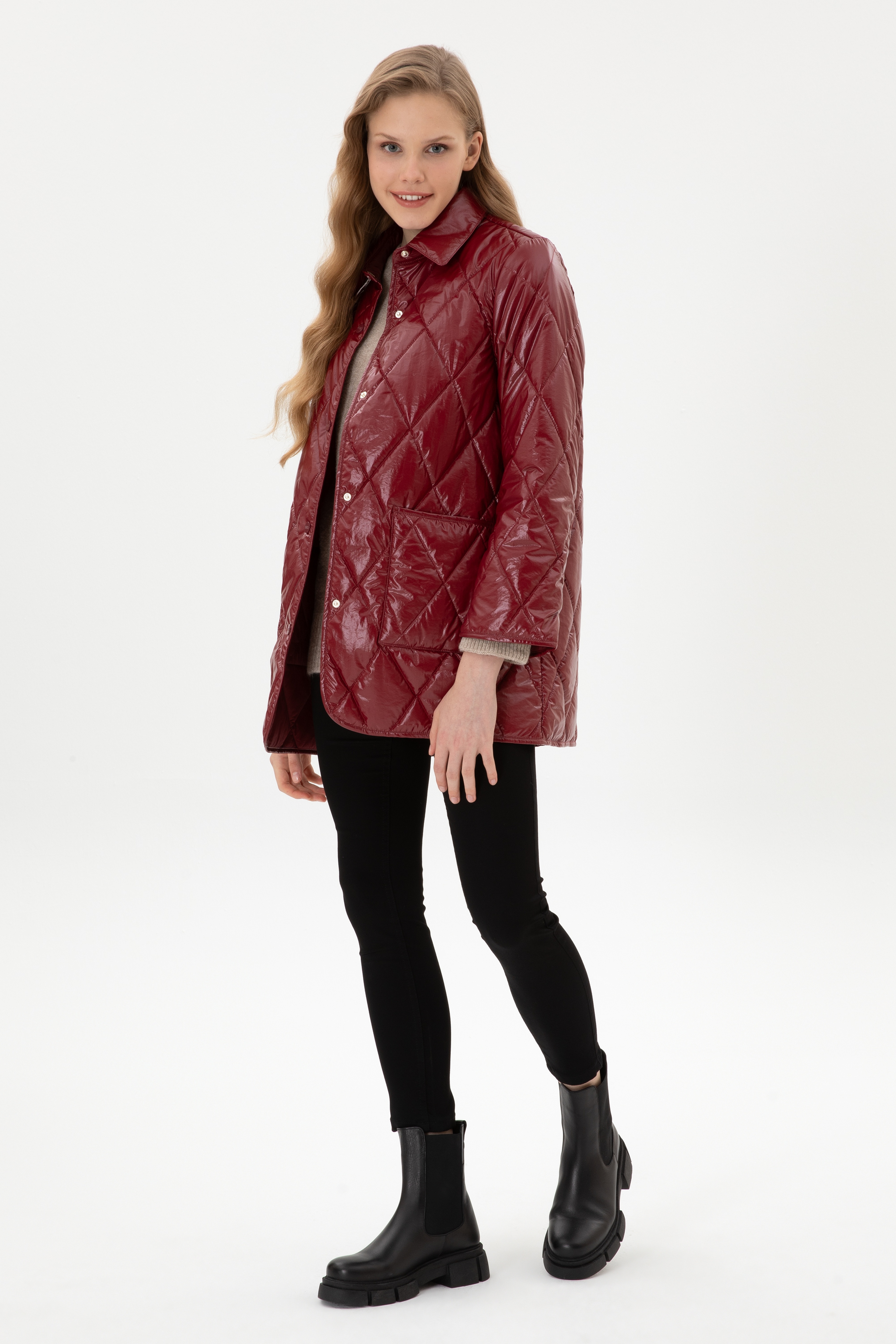Kadın Bordo Mont - Image 4