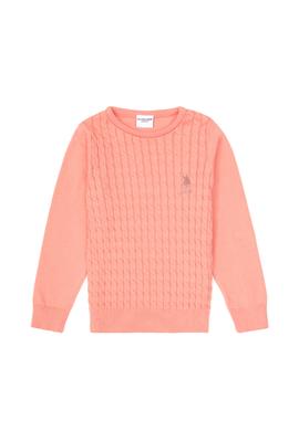 Kız Çocuk Somon Basic Kazak - 50313060030