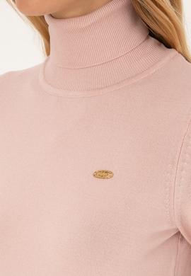 Kadın Pudra Boğazlı Kazak - 50314835031