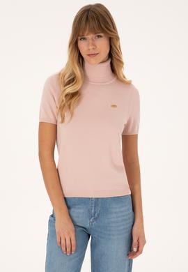 Kadın Pudra Boğazlı Kazak - 50314835031