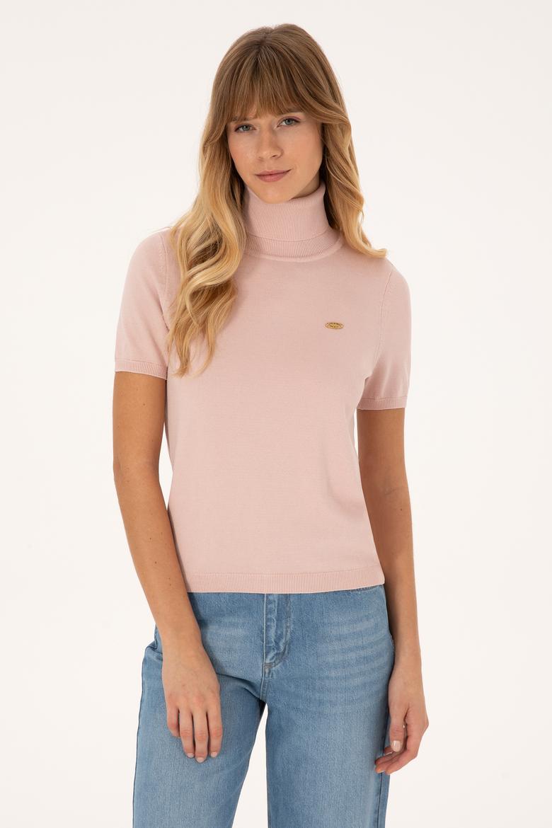 Kadın Pudra Boğazlı Kazak - 50314835031