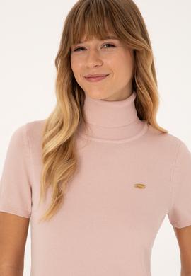 Kadın Pudra Boğazlı Kazak - 50314835031