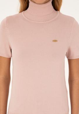 Kadın Pudra Boğazlı Kazak - 50314835031