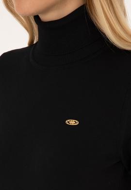 Kadın Siyah Boğazlı Kazak - 50314835005