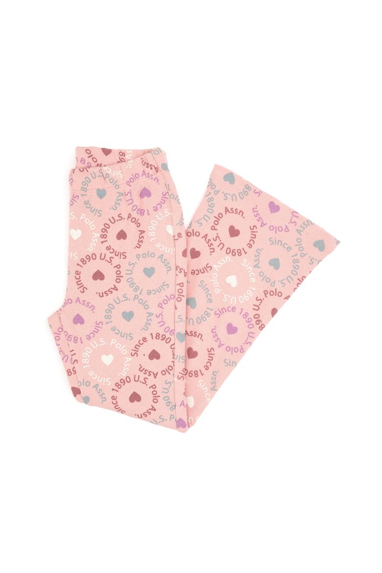 Kız Çocuk Pudra İspanyol Paça Tayt - 50318086003