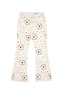 Kız Çocuk Krem İspanyol Paça Tayt - 50318086015