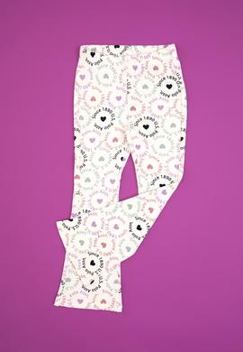 Kız Çocuk Krem İspanyol Paça Tayt - 50318086015