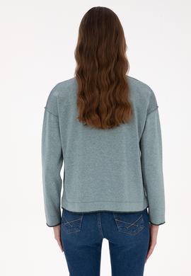 Kadın Mint Bisiklet Yaka Kazak - 50314675003