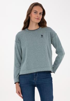 Kadın Mint Bisiklet Yaka Kazak - 50314675003