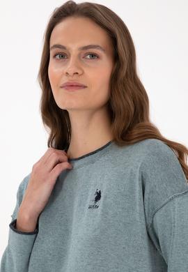 Kadın Mint Bisiklet Yaka Kazak - 50314675003