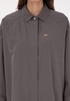 Kadın Gri Uzun Kollu Gömlek - 50316399013