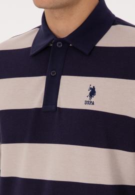 Erkek Regular Fit Polo Yaka Mürdüm Sweatshirt - 50316467006