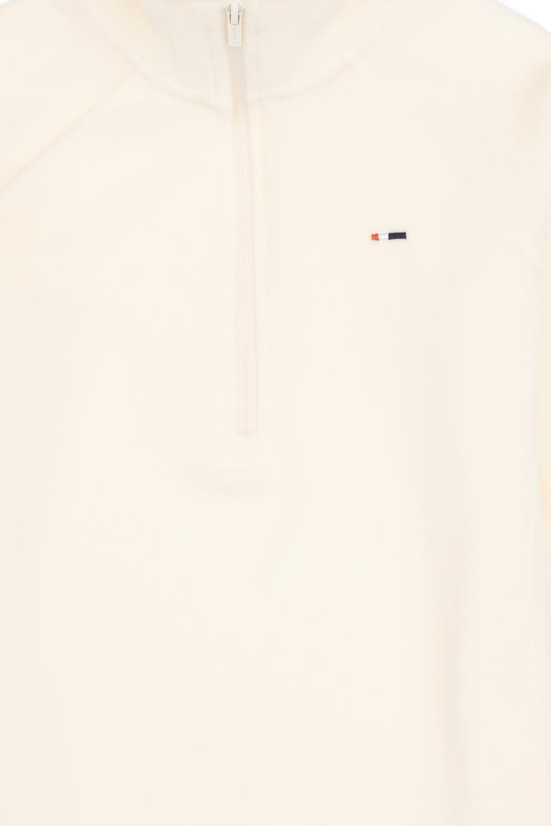 Kız Çocuk Krem Polarlı Yarım Fermuarlı Sweatshirt - 50317884014