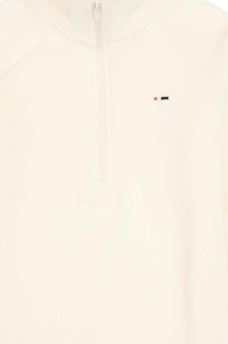 Kız Çocuk Krem Polarlı Yarım Fermuarlı Sweatshirt