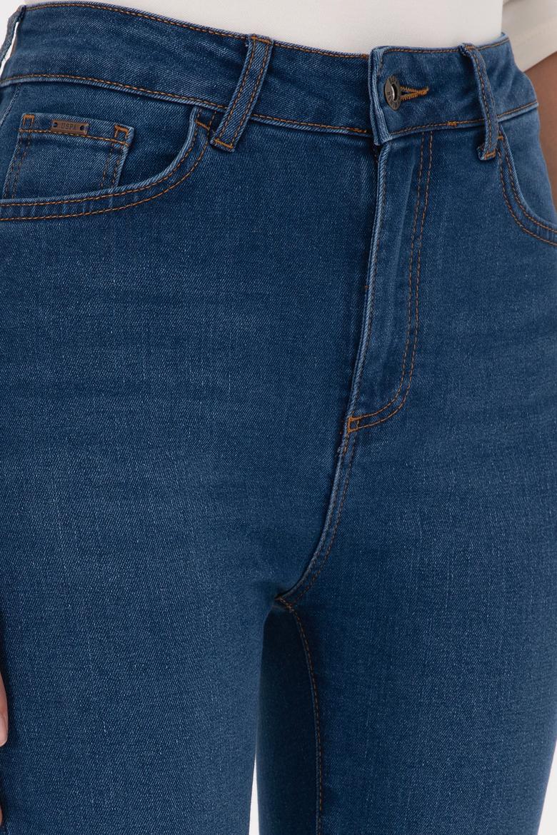 Kadın Mavi Skinny Haigh Waist Fit Jean Pantolon - 50316577016