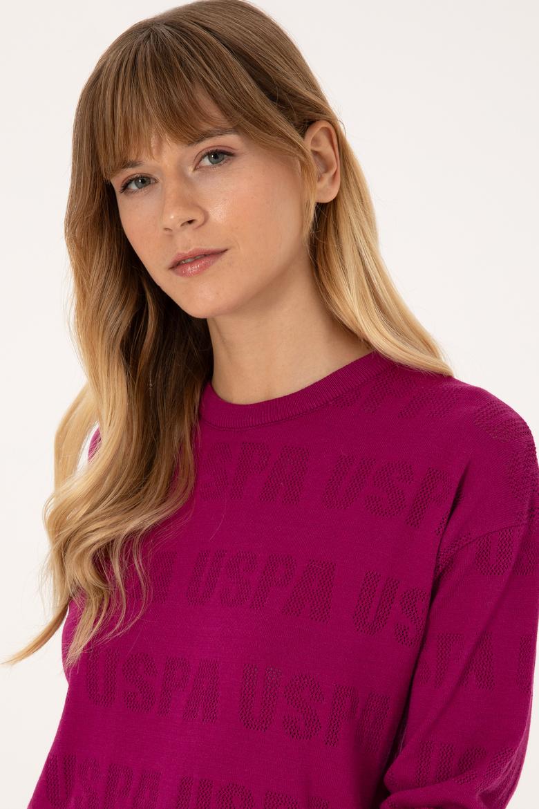 Kadın Menekşe Bisiklet Yaka Kazak - 50309651010