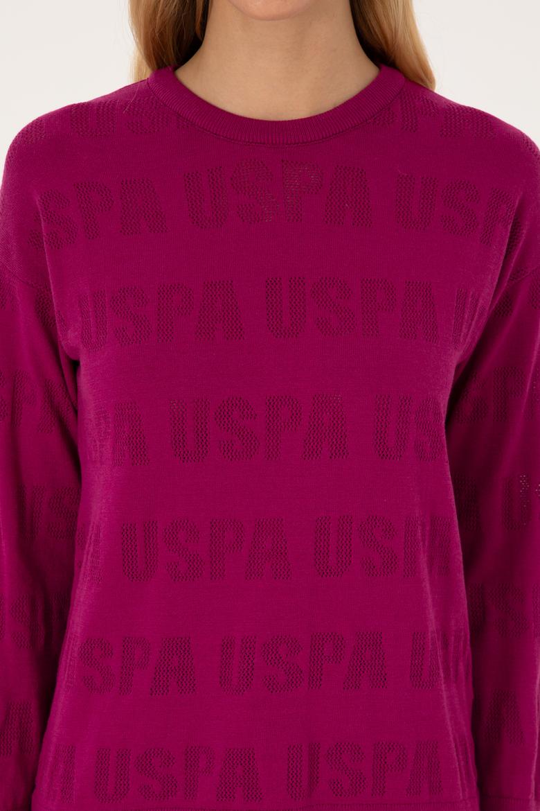 Kadın Menekşe Bisiklet Yaka Kazak - 50309651010