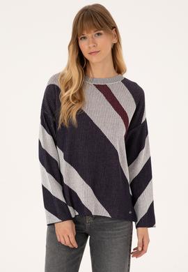 Kadın Krem Bisiklet Yaka Kazak - 50309642005