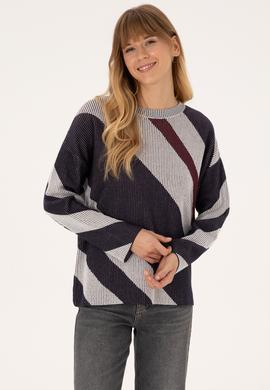 Kadın Krem Bisiklet Yaka Kazak - 50309642005