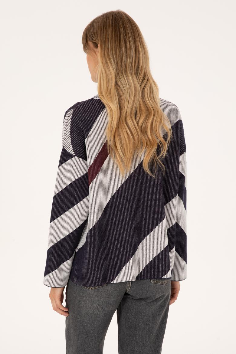 Kadın Krem Bisiklet Yaka Kazak - 50309642005