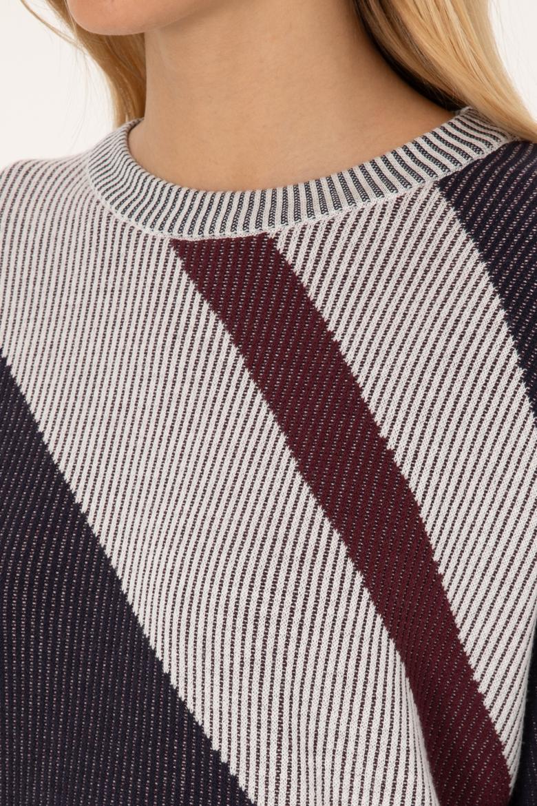 Kadın Krem Bisiklet Yaka Kazak - 50309642005