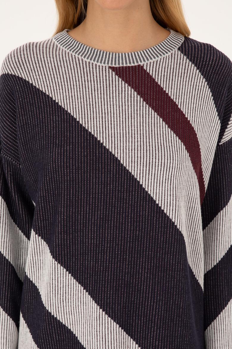 Kadın Krem Bisiklet Yaka Kazak - 50309642005