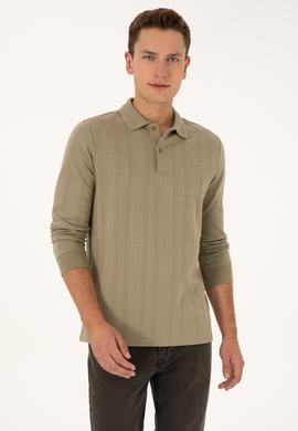 Erkek Açık Haki Sweatshirt - 50308925015