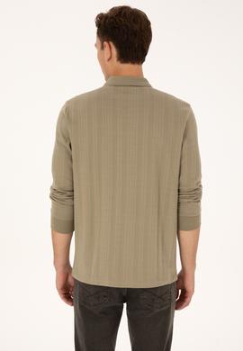 Erkek Açık Haki Sweatshirt - 50308925015