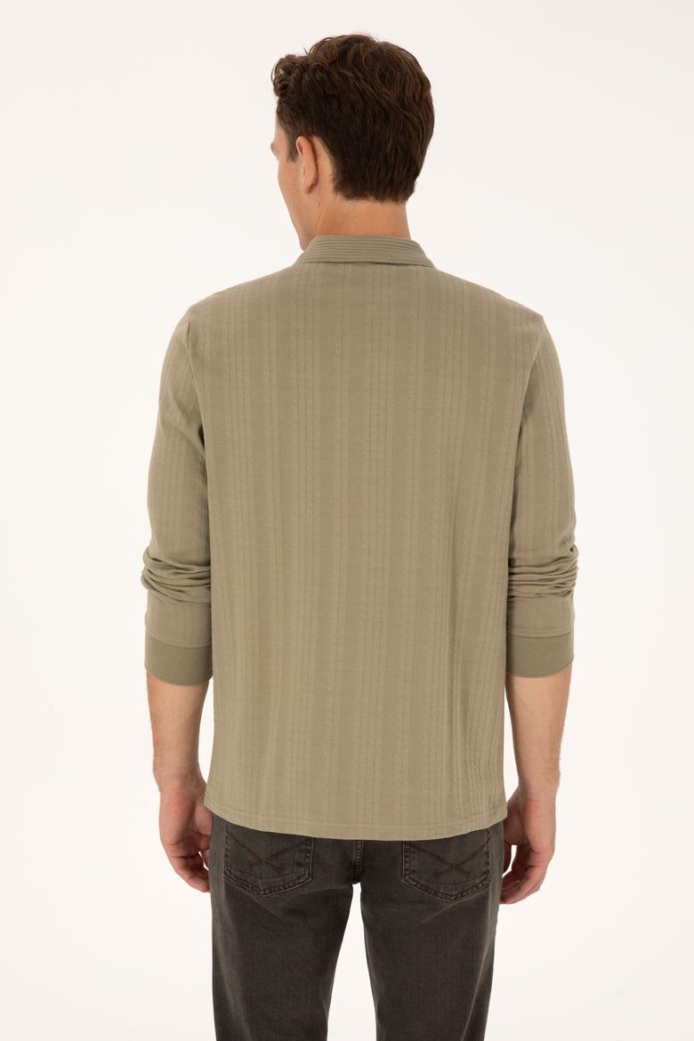 Erkek Açık Haki Sweatshirt - 50308925015