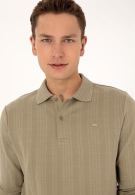 Erkek Açık Haki Sweatshirt - 50308925015