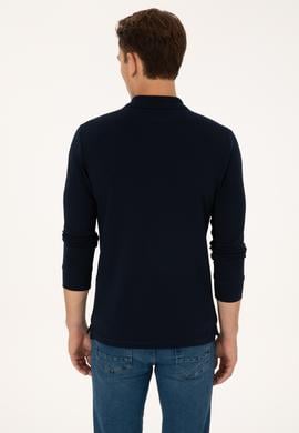 Erkek Lacivert Basic Sweatshirt - 50307687036