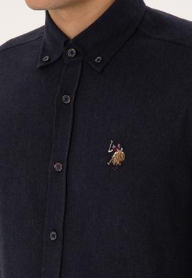 Erkek Lacivert Uzun Kollu Basic Gömlek - 50315710006