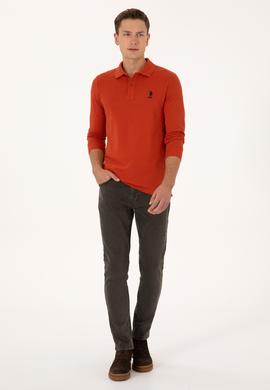 Erkek Kiremit Basic Sweatshirt - 50317510028