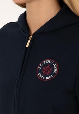 Kadın Lacivert Şardonlu Kapüşonlu Sweatshirt - 50307766004