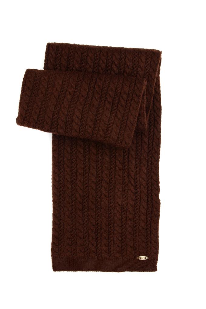 Kadın Koyu Kahverengi Kaşkol